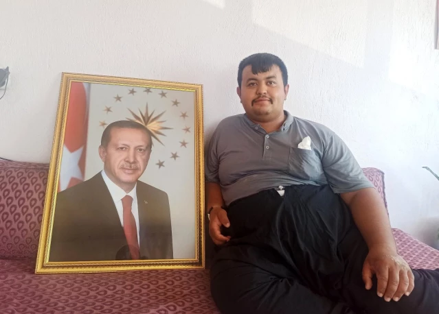 Son dakika haberi... Kahramanmaraşlı gencin Cumhurbaşkanı Erdoğan sevgisi