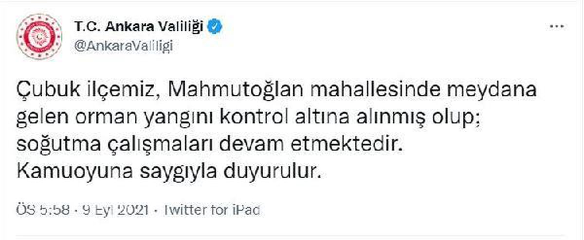 Ankara\'da orman yangını (2)