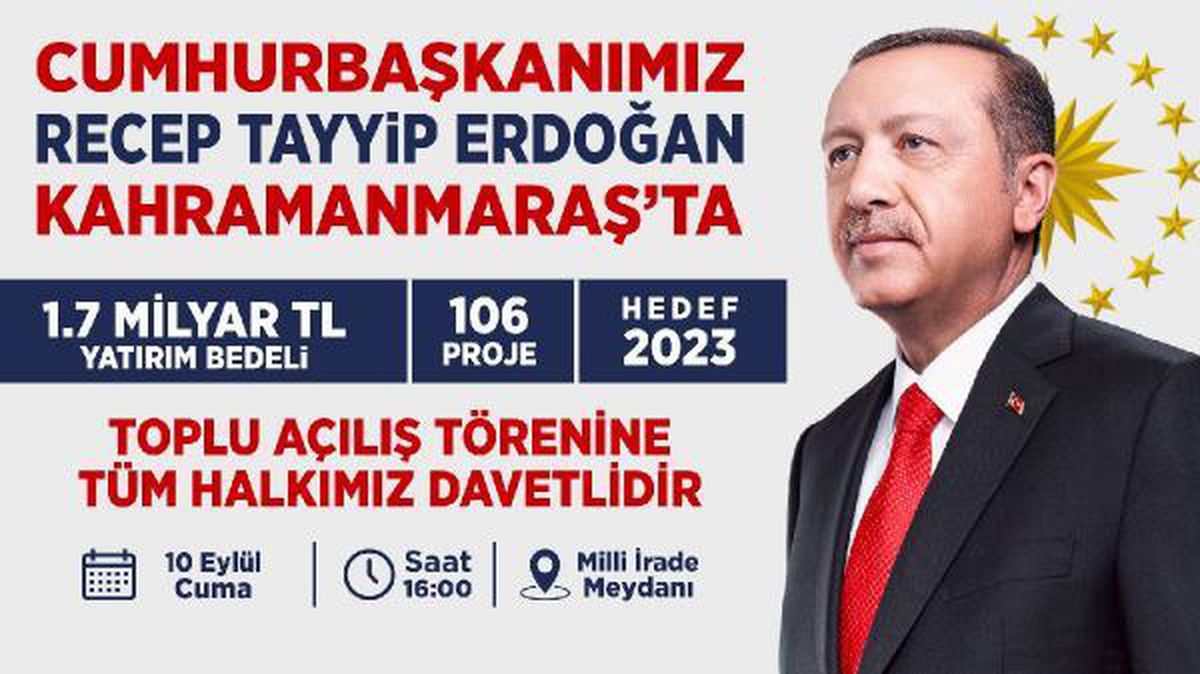 Son dakika haber... Cumhurbaşkanı Erdoğan Kahramanmaraş\'ta gençlerle buluşacak