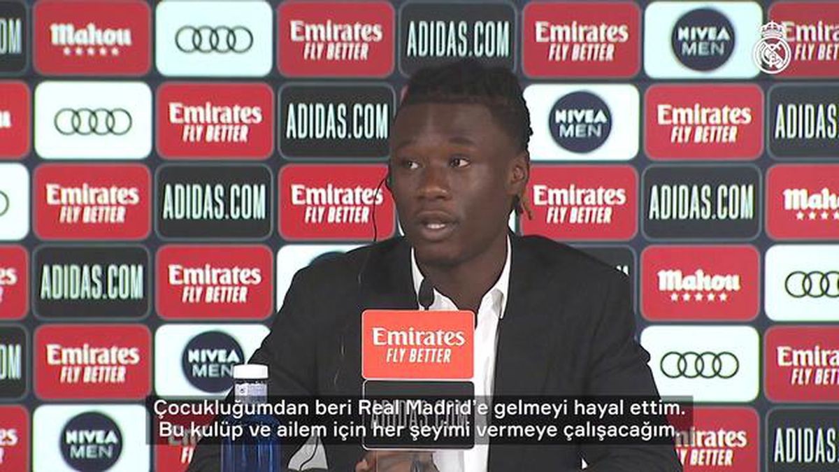 Eduardo Camavinga: "Real Madrid\'te oynamak çocukluğumdan beri hayalimdi"