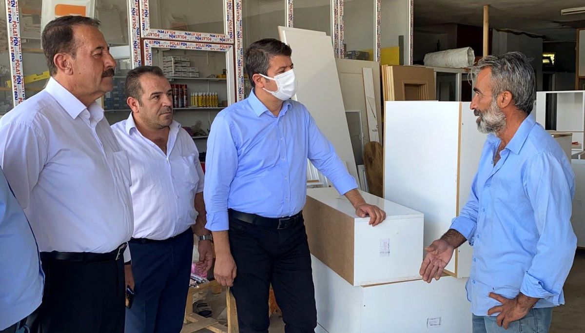 Milletvekili Tutdere, Kahta\'da esnaflarla bir araya geldi