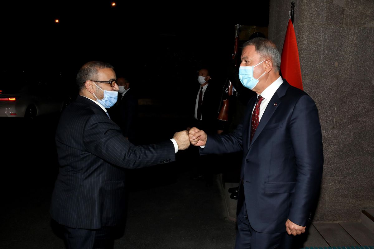 Milli Savunma Bakanı Akar, Libya Yüksek Devlet Konseyi Başkanı El-Meşri ile görüştü