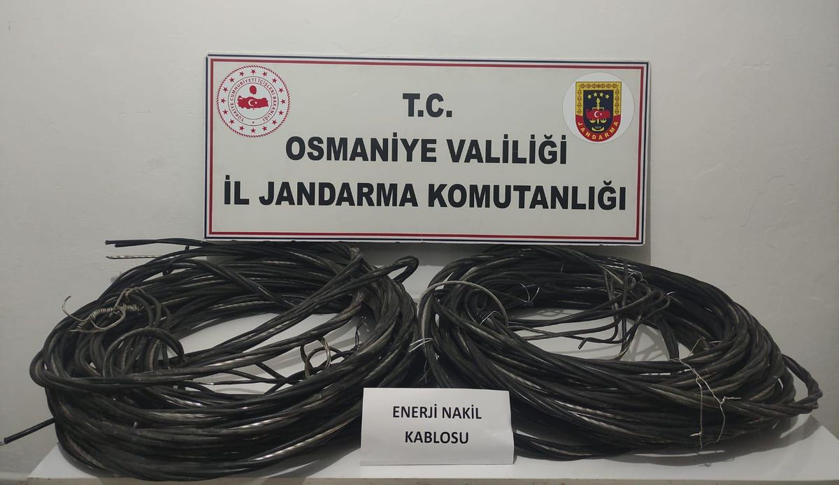 Son dakika haberi: Osmaniye\'de kablo hırsızlığı yaptıkları iddia edilen 3 şüpheli gözaltına alındı
