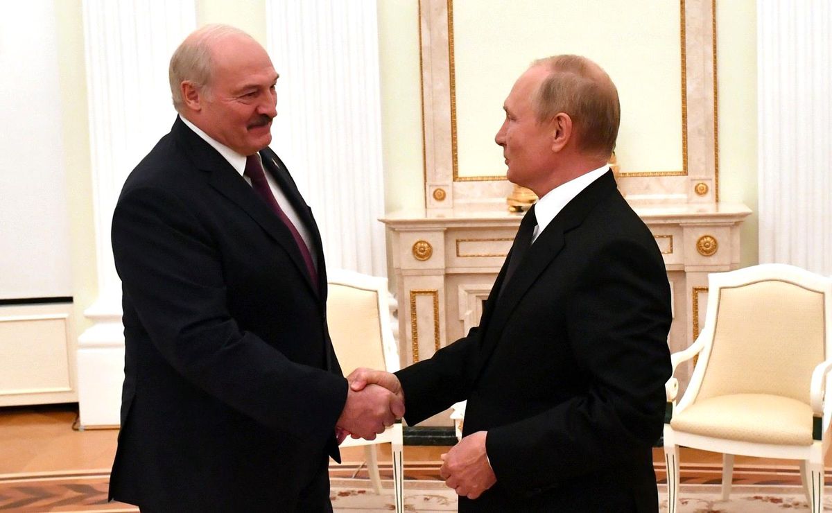 Putin ve Lukaşenko Moskova\'da bir araya geldi