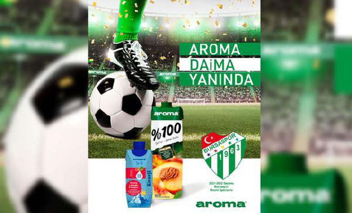 Aroma, Bursaspor\'un \'tozluk sponsoru\' oldu