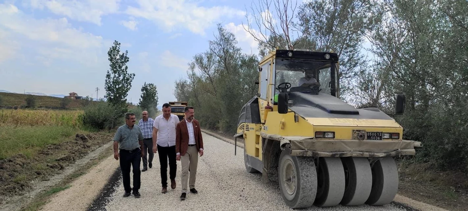 "Kurtuluş Yolu"nun Amasya-Suluova güzergahı asfaltlanıyor