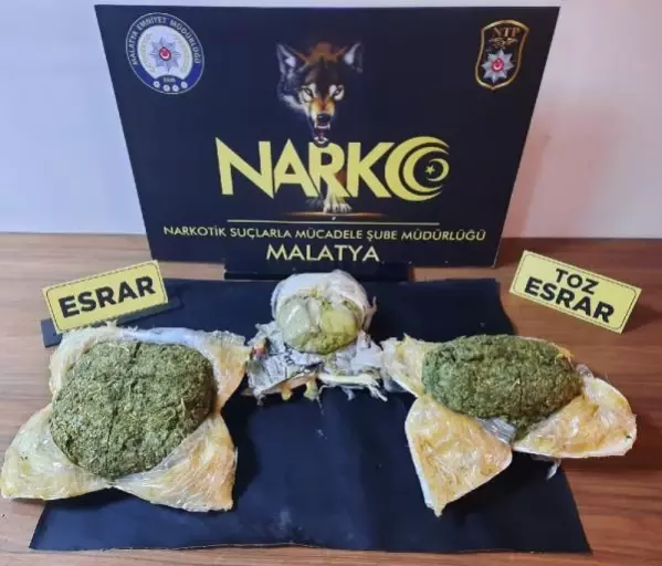 Son Dakika | Malatya'da 3,5 kilo esrara 1 gözaltı Son Dakika | Malatya'da 3,5 kilo esrara 1 gözaltı