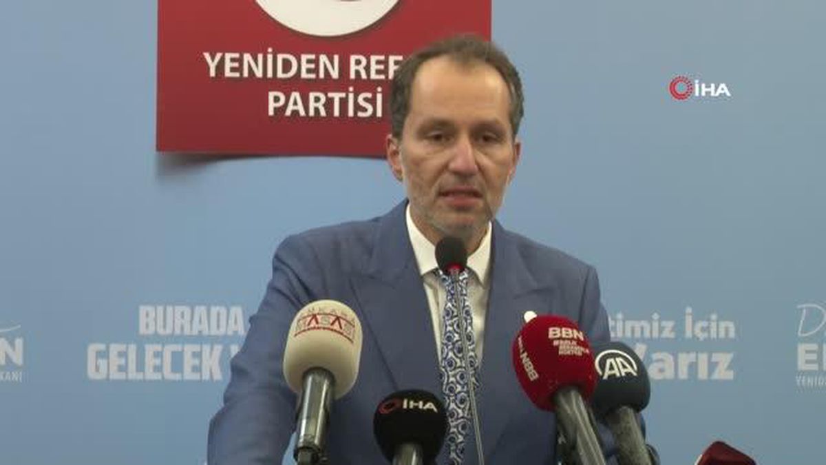 Yeniden Refah Partisi Genel Başkanı Erbakan: "Aslında seçim barajının sıfıra kadar indirilmesi gerekir"