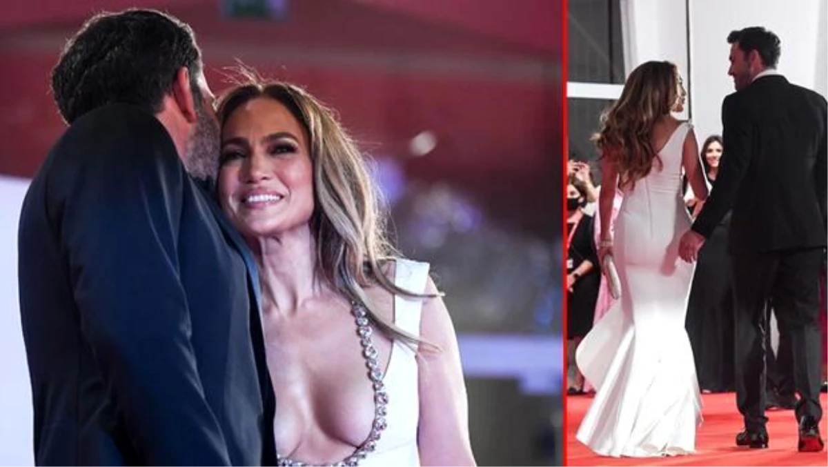 Jennifer Lopez ve Ben Affleck aşk gösterisi yaptı: Beklenen öpücük geldi