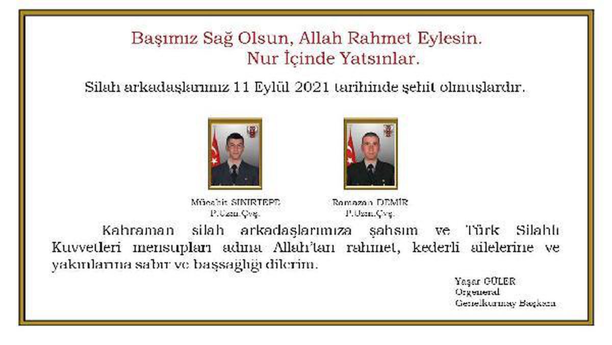 Son dakika haber! MSB: İdlib Gerginliği Azaltma Bölgesi\'nde 2 asker şehit oldu (2)