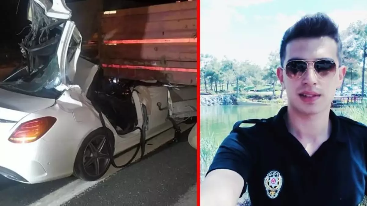 Polis memurunun korkunç sonu! Kullandığı araç tırın altına girdi, hayatını kaybetti