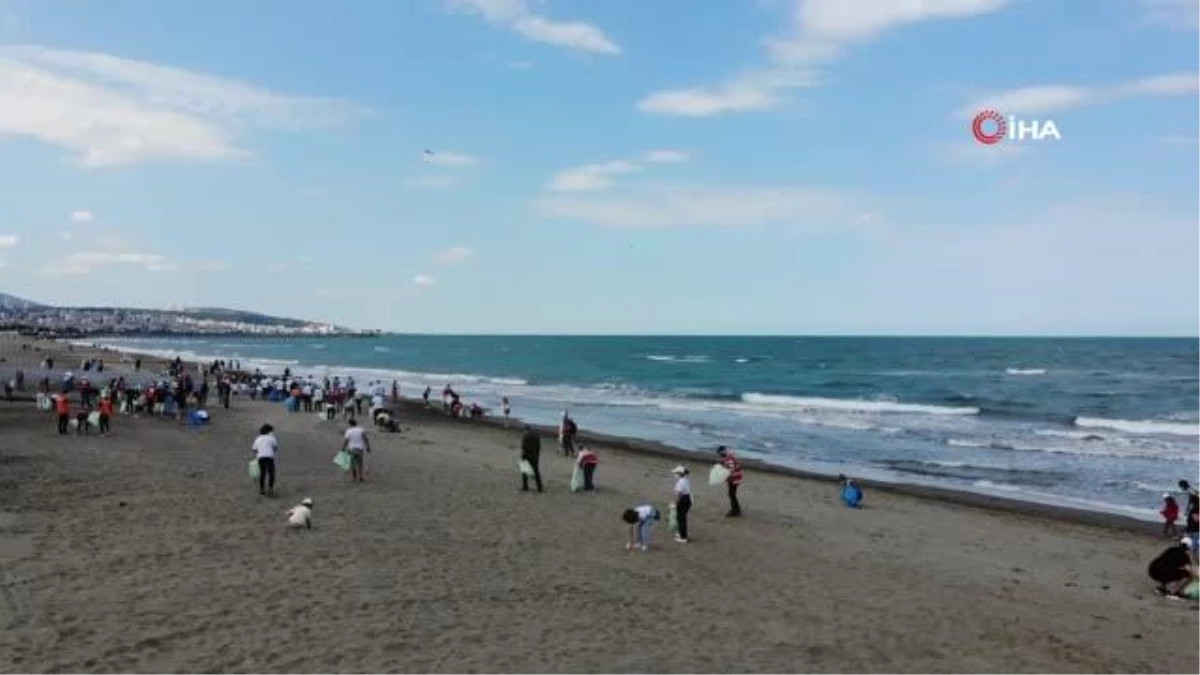 Samsun kıyıları katı atıklardan temizlendi