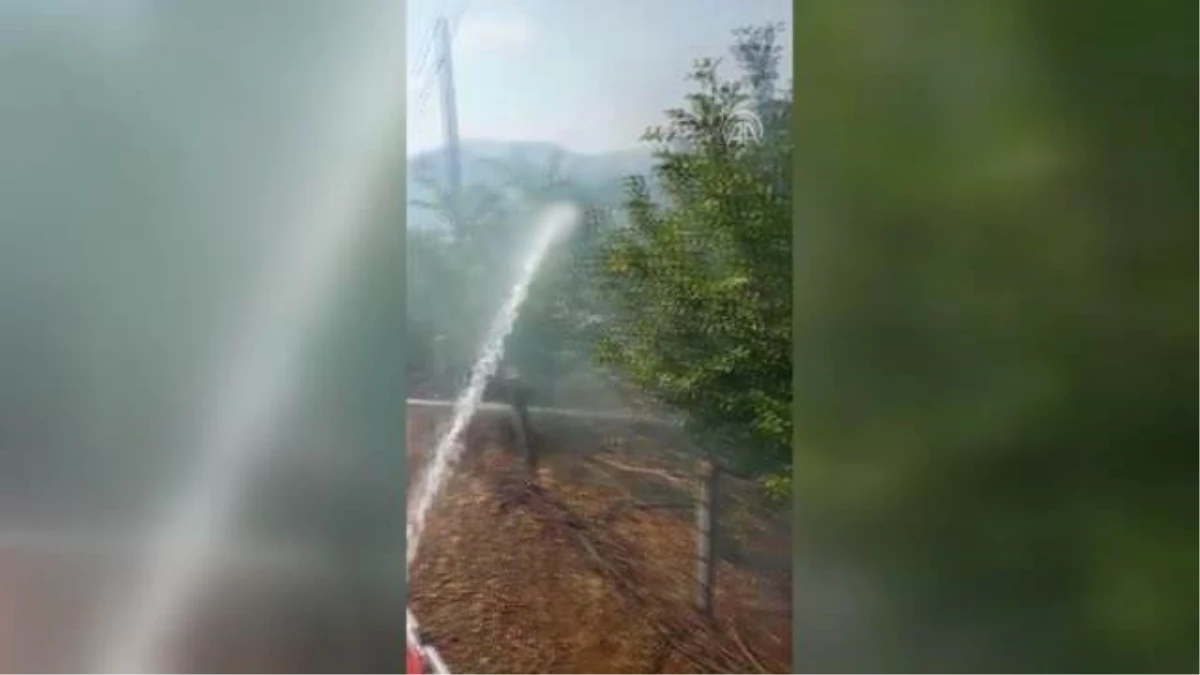 Tarsus\'ta yayla evinin bahçesinde çıkan yangın söndürüldü