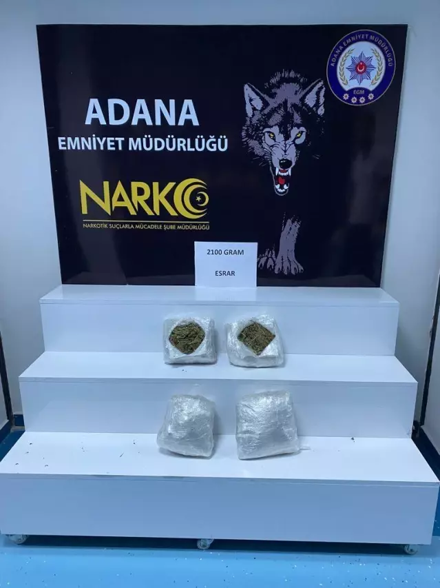 Çantasında 2 kilo 100 gram esrar ele geçirilen yolcu tutuklandı