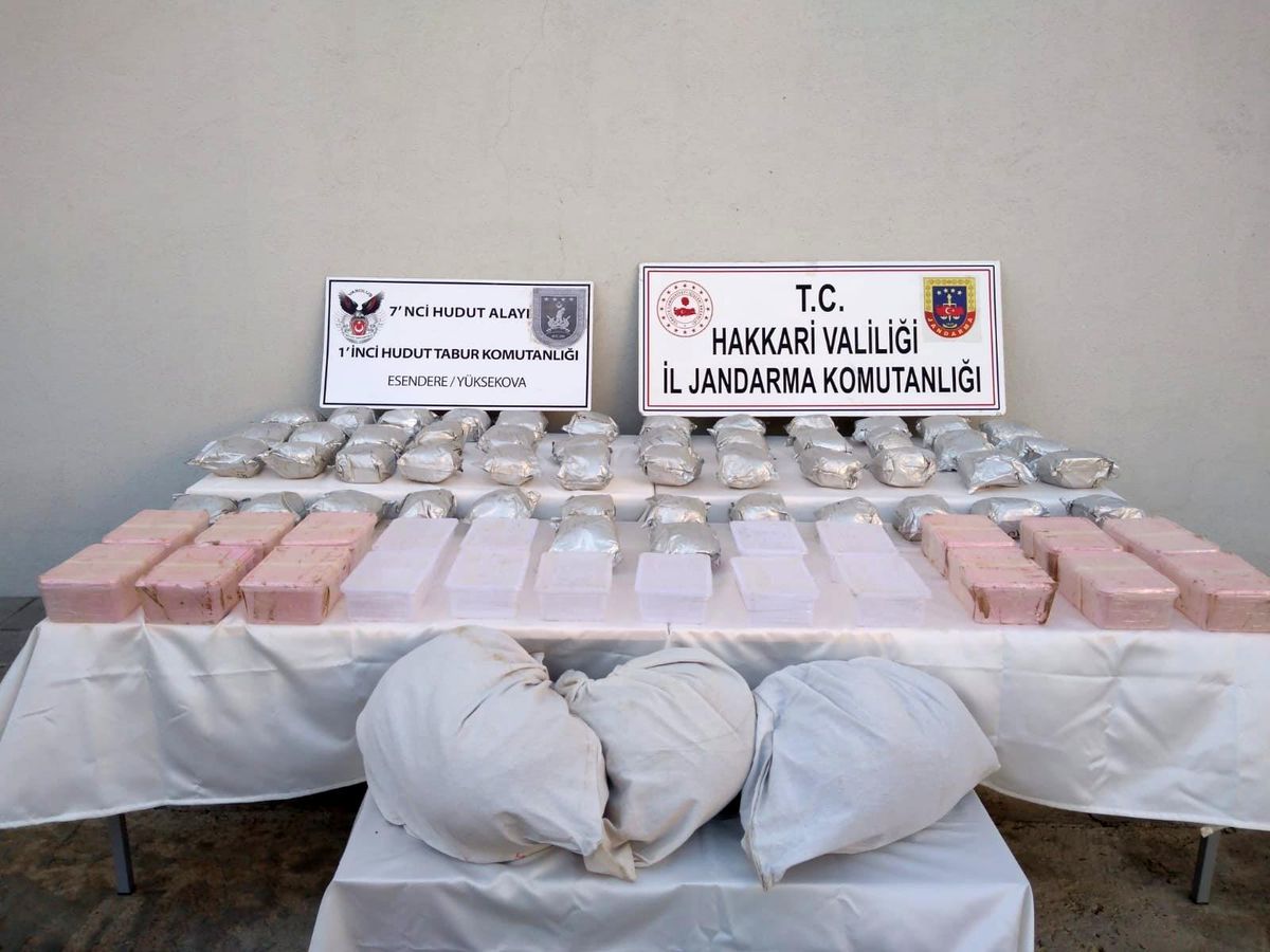Yüksekova\'da 98 kilo 600 gram uyuşturucu ele geçirildi