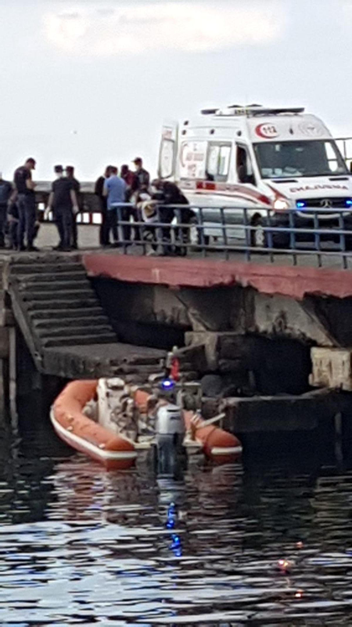 Akçaabat ilçesinde balıkçı ağına ceset takıldı
