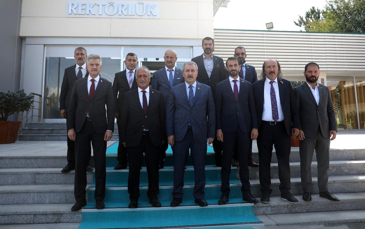 BBP Genel Başkanı Destici\'den Rektör Çomaklı\'ya ziyaret