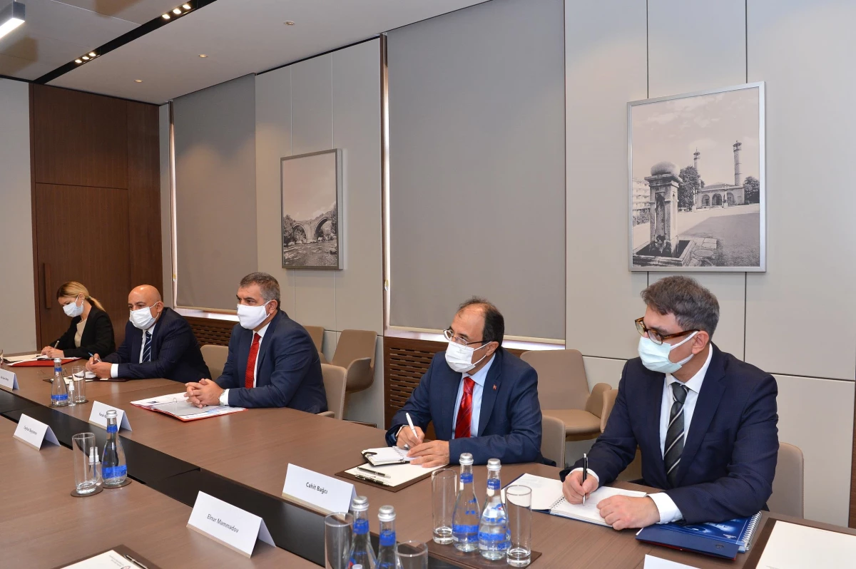 Dışişleri Bakan Yardımcısı Faruk Kaymakcı, Azerbaycan Dışişleri Bakanı Bayramov ile görüştü