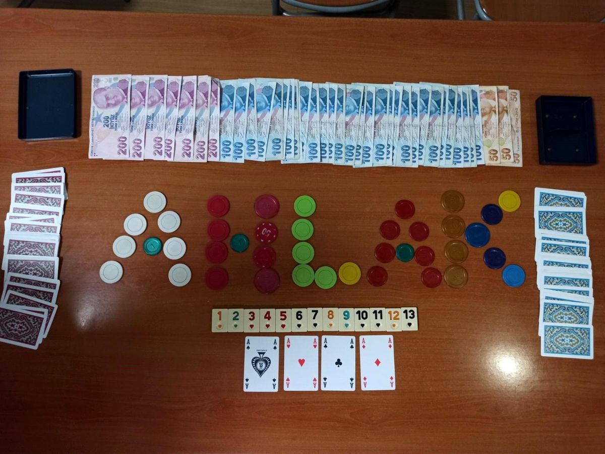 İş yerinde kumar oynayan 9 kişiye 12 bin TL ceza