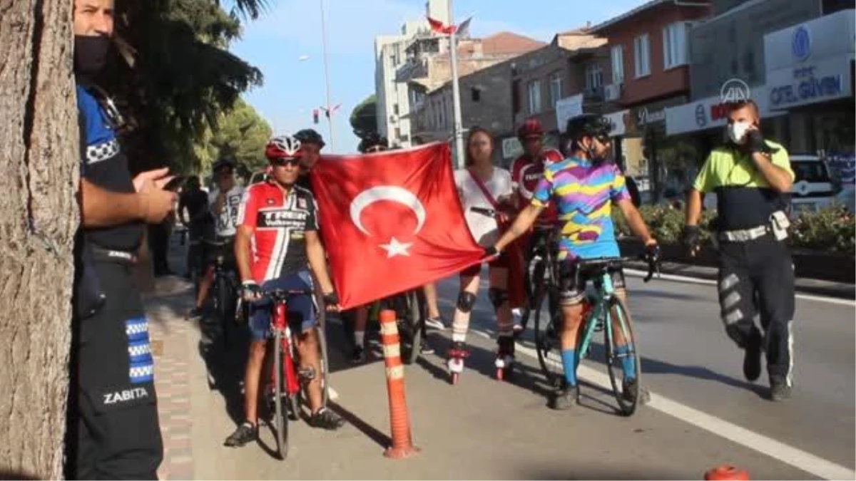 Ödemiş\'te pedallar kurtuluş bayramı için çevrildi