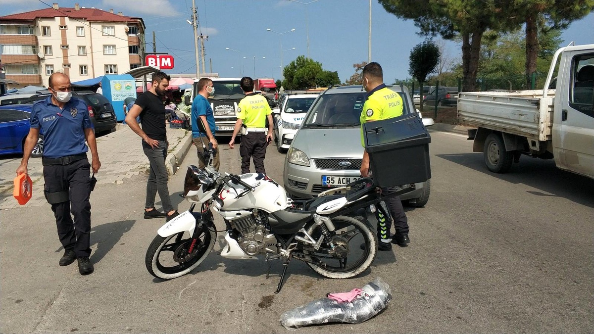 Otomobil ile motosiklet çarpıştı: 1 yaralı