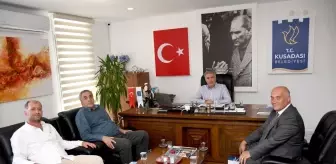 Tuzlukçu ve Han Belediye Başkanları Kuşadası'na geldi