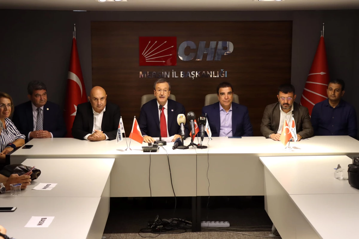 CHP\'li Veli Ağbaba ve Engin Özkoç, Mersin\'de basın toplantısı düzenledi