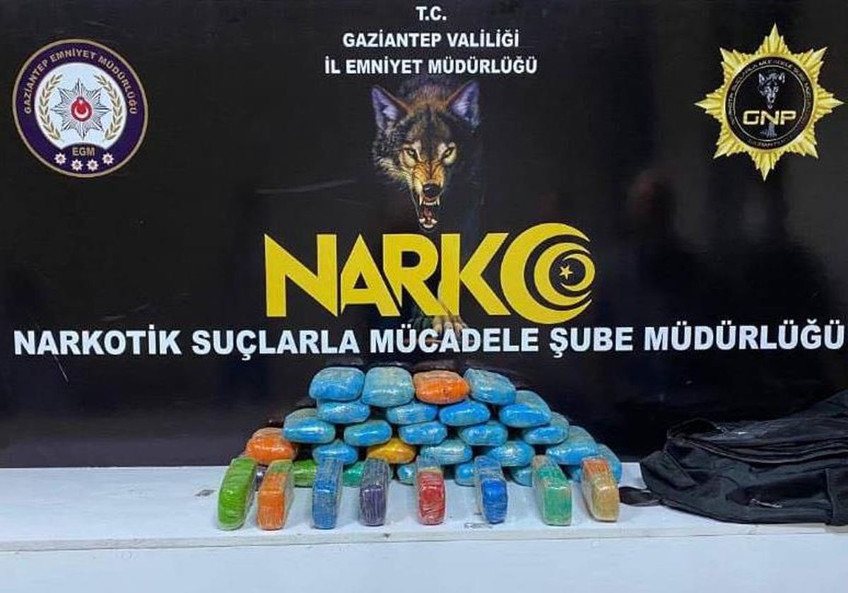 Gaziantep\'te 16 kilo 650 gram eroin ele geçirildi