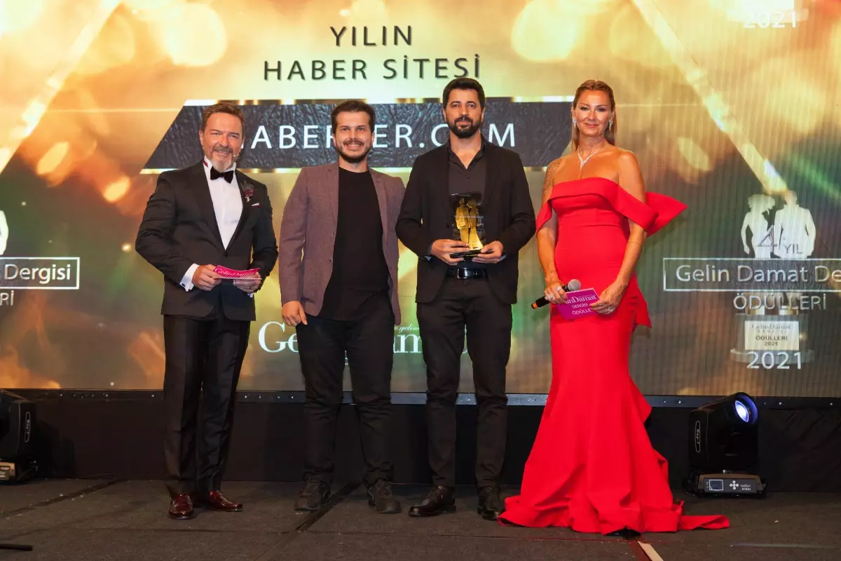 Gelin Damat Dergisi Ödülleri sahiplerini buldu! Haberler.com, Yılın Haber Sitesi Ödülü\'ne layık görüldü