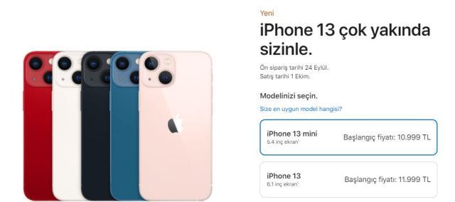 iPhone 13 modellerinin Türkiye fiyatı Apple tarafından açıklandı