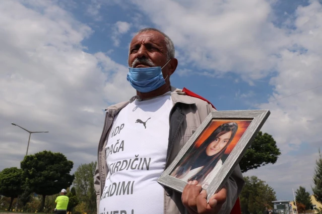 PKK'nın kaçırdığı kızını geri isteyen baba Ankara yürüyüşünde, Afyonkarahisar'dan geçti