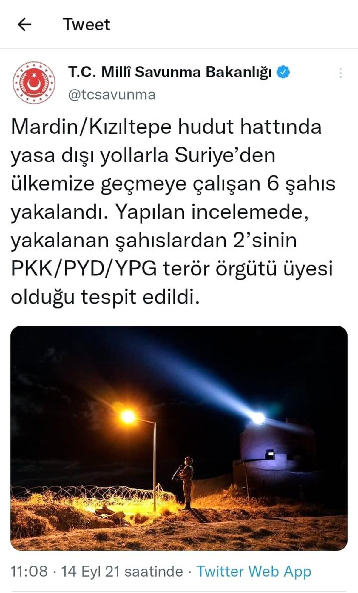 Suriye sınırından Mardin\'e girmeye çalışan 6 kişi yakalandı