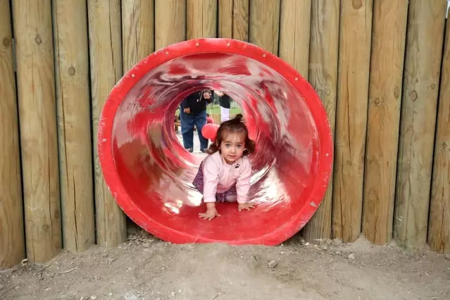 Son dakika haber... Çocukların tasarladığı parkı çocuklar açtı