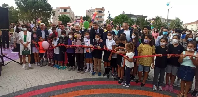 Son dakika haber... Çocukların tasarladığı parkı çocuklar açtı