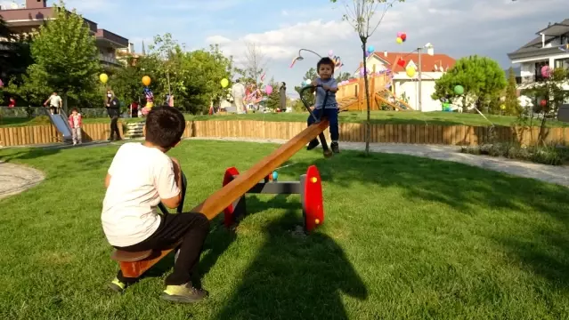 Son dakika haber... Çocukların tasarladığı parkı çocuklar açtı