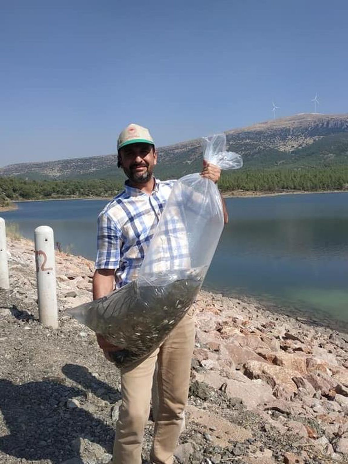 İslahiye ve Nurdağı\'ndaki göletlere 70 bin sazan yavrusu bırakıldı