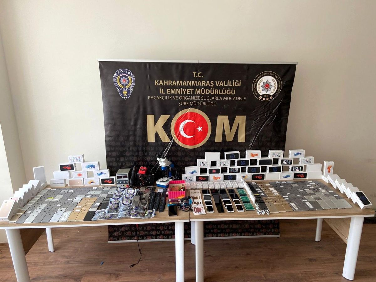 Kahramanmaraş\'ta telefon kaçakçılığı: 1 gözaltı