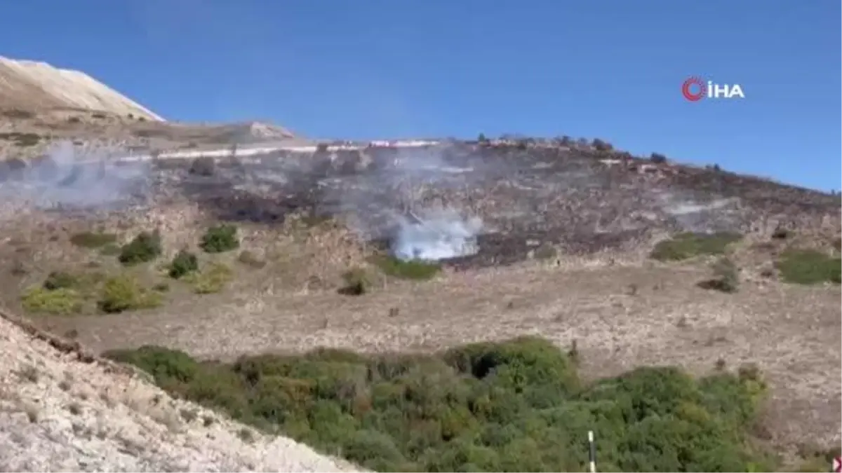 Kop Dağı\'nda çıkan örtü yangını büyümeden söndürüldü