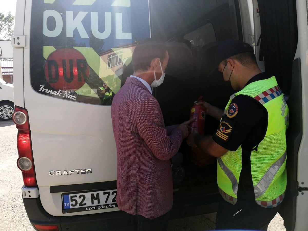 Ordu\'da okul servis araçlarına sıkı denetim