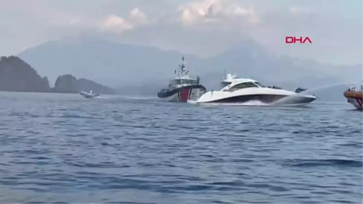 Son dakika haberleri | Yangın çıkan motor yattaki 4 kişi kurtarıldı