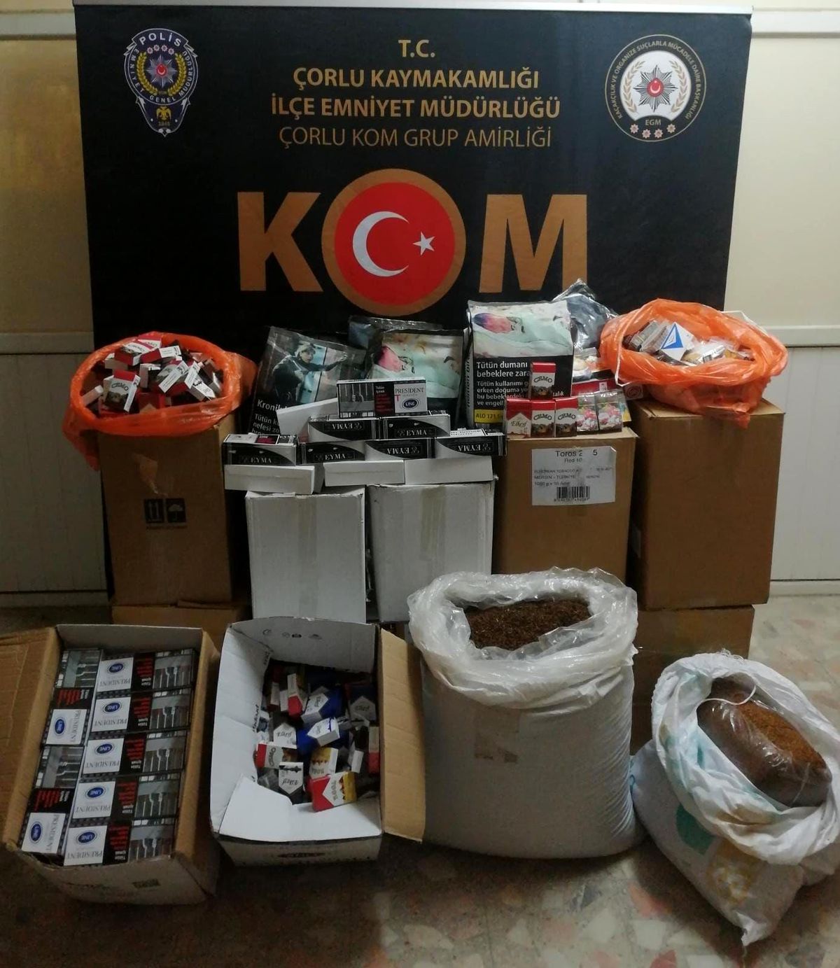 Son dakika haber! Tekirdağ\'da kaçak tütün operasyonu