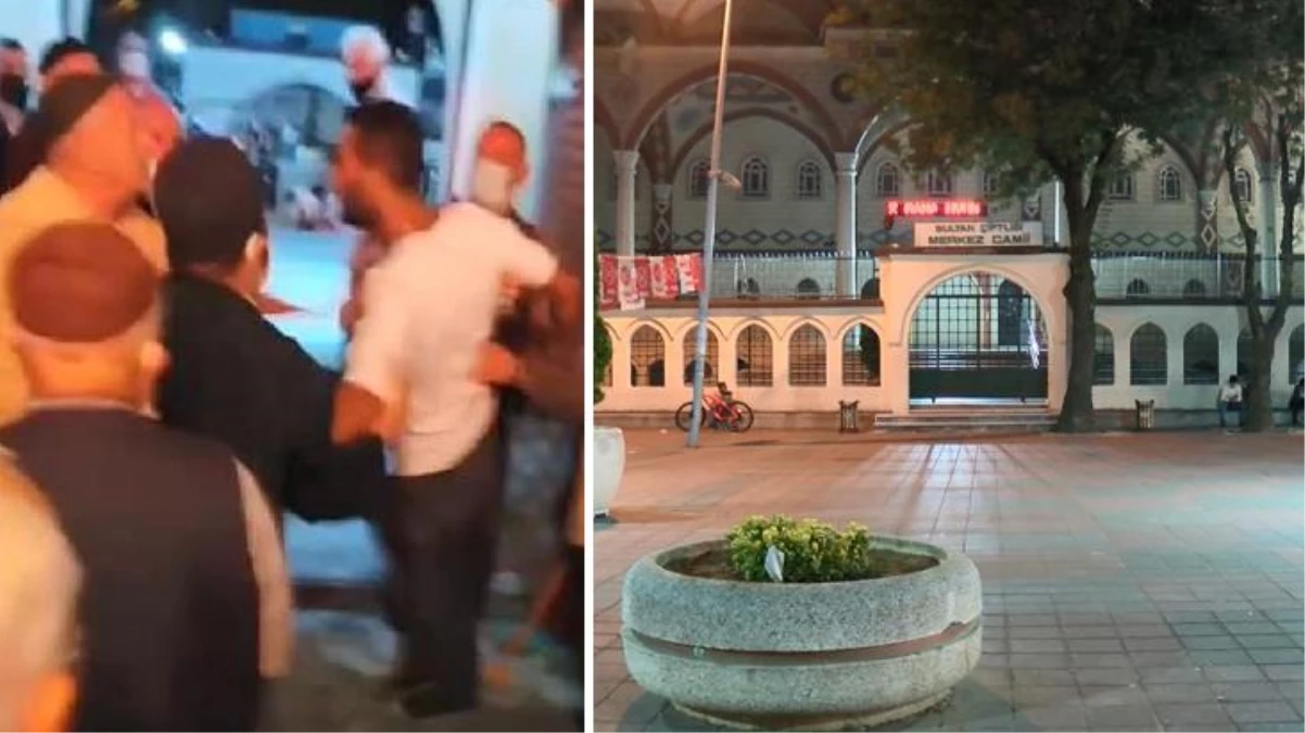 Sultangazi\'de alkollü olan bir vatandaş, elinde sopayla geldiği camide cemaate ve imama saldırdı