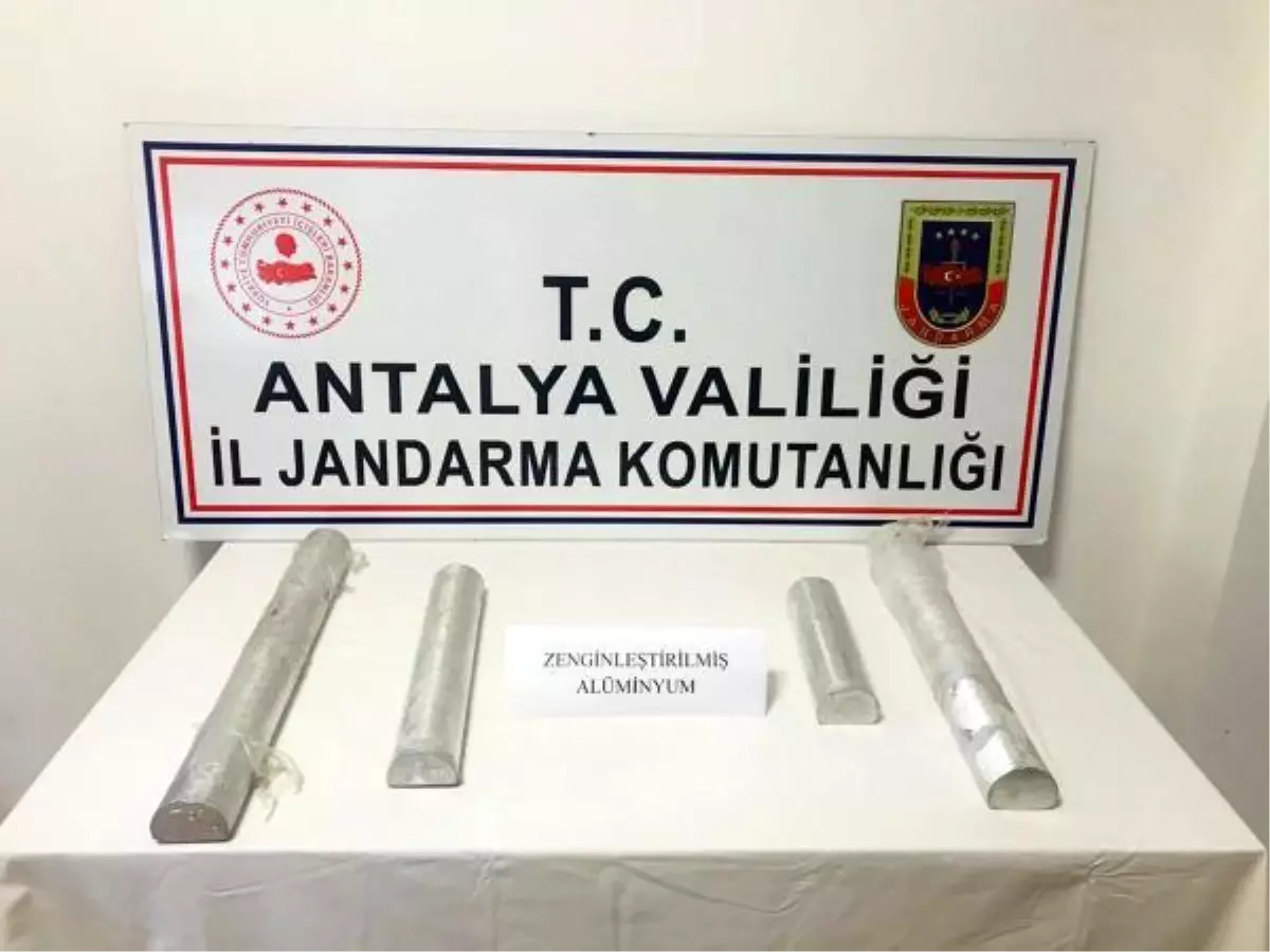 ANTALYA\'DA ZENGİNLEŞTİRİLMİŞ SAF ALÜMİNYUM ELE GEÇİRİLDİ