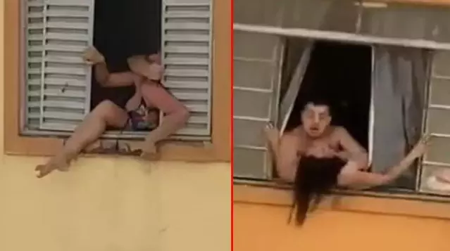 Brezilya'da koca şiddeti! Eşi tarafından darbedilen hamile kadın camdan atlamaya çalıştı Brezilya'da koca şiddeti! Eşi tarafından darbedilen hamile kadın camdan atlamaya çalıştı