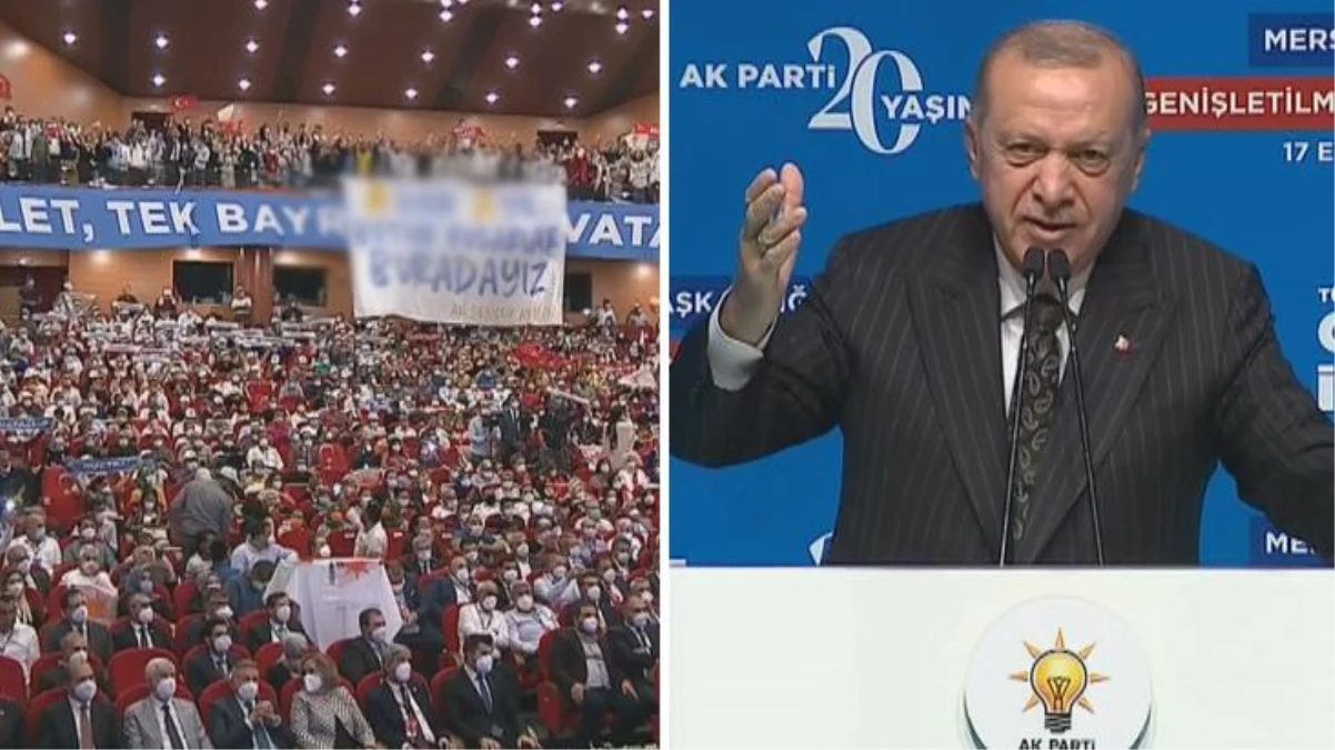 Cumhurbaşkanı Erdoğan\'ı mutlu eden pankart: Z kuşağı da Y kuşağı da burada burada