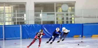 Erzurum'da short track heyecanı