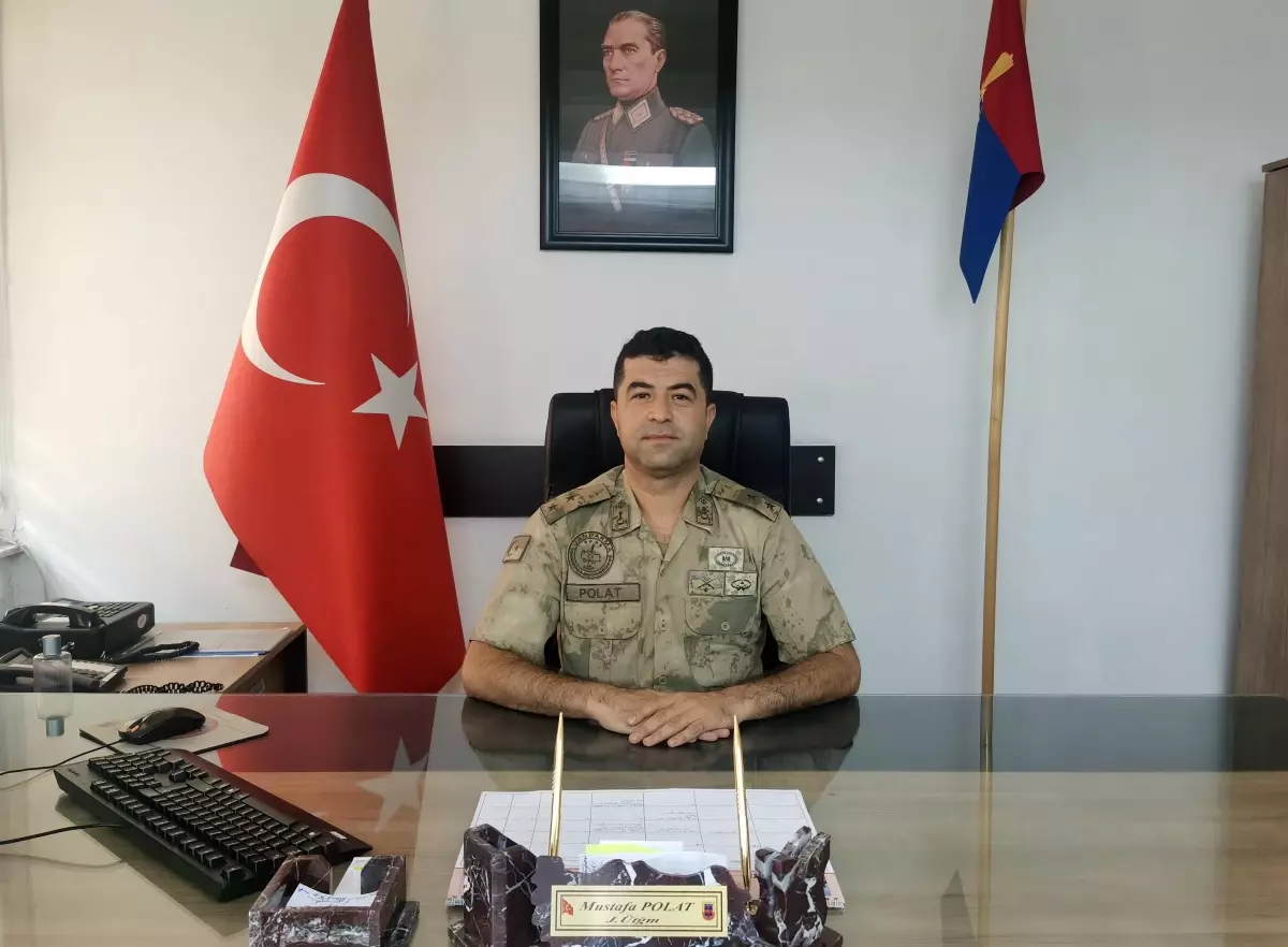 Üzümlü İlçe Jandarma Komutanı Mustafa Polat görevine başladı