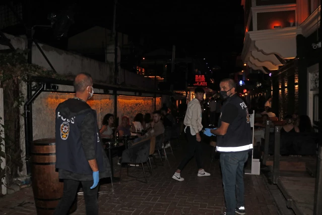 Fethiye'de polis ekipleri eğlence mekanlarını denetledi