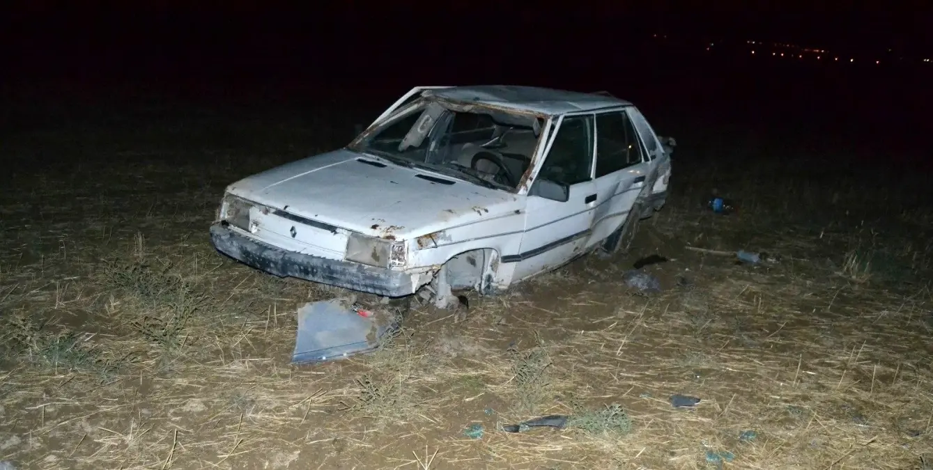 Kontrolden çıkan otomobil takla attı: 1 yaralı