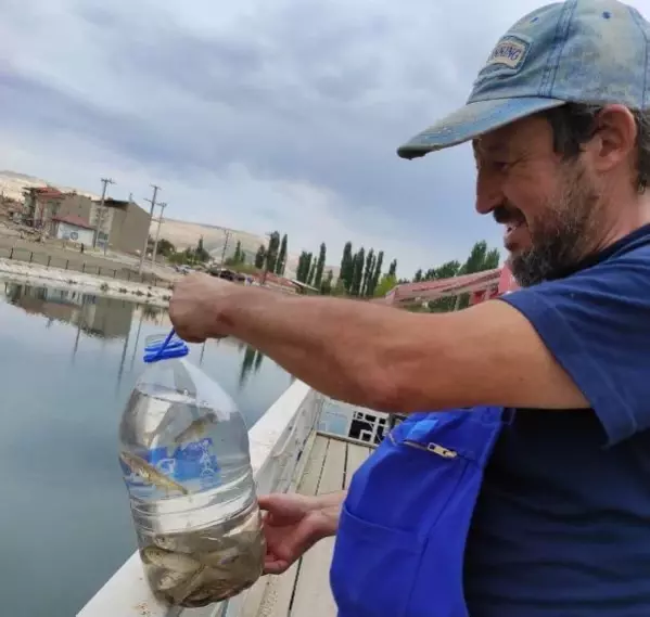 'ÖLMESİNLER' DİYE ÇAYDAN ÇAYA BALIK TAŞIDI 'ÖLMESİNLER' DİYE ÇAYDAN ÇAYA BALIK TAŞIDI